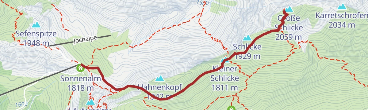 Route map: Große Schlicke